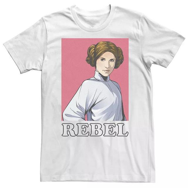 Big & Tall Star Wars Rebel Leia Portrait Tee, Mens Product Image