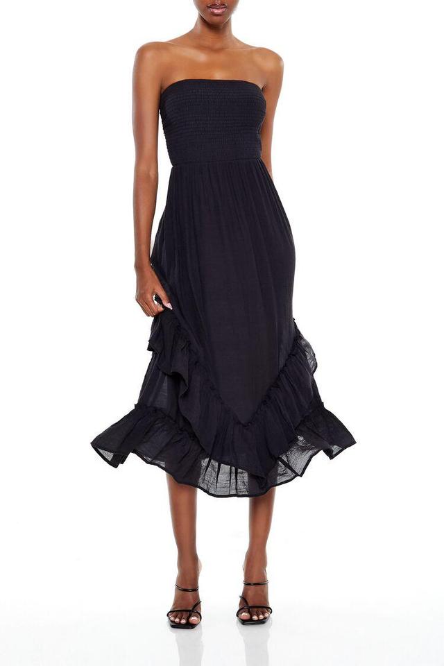 Strapless Layered Midi Dress | Forever 21 Product Image