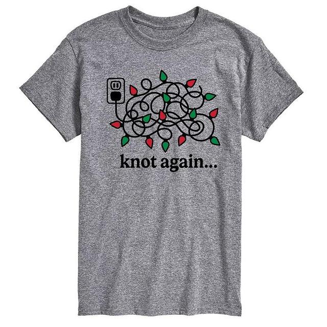 Big & Tall Knot Again Lights Graphic Tee, Mens Grey Gray Product Image