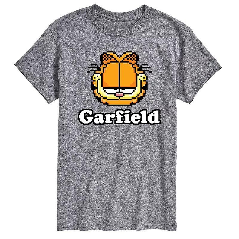 Mens Garfield Video Game Garfield Logo Graphic Tee Product Image