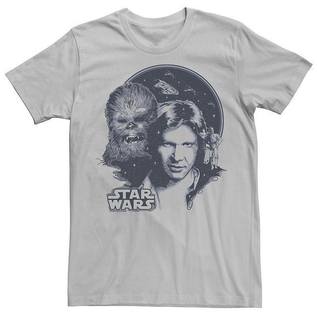 Mens Star Wars Retro Group Shot Logo Graphic Tee Product Image