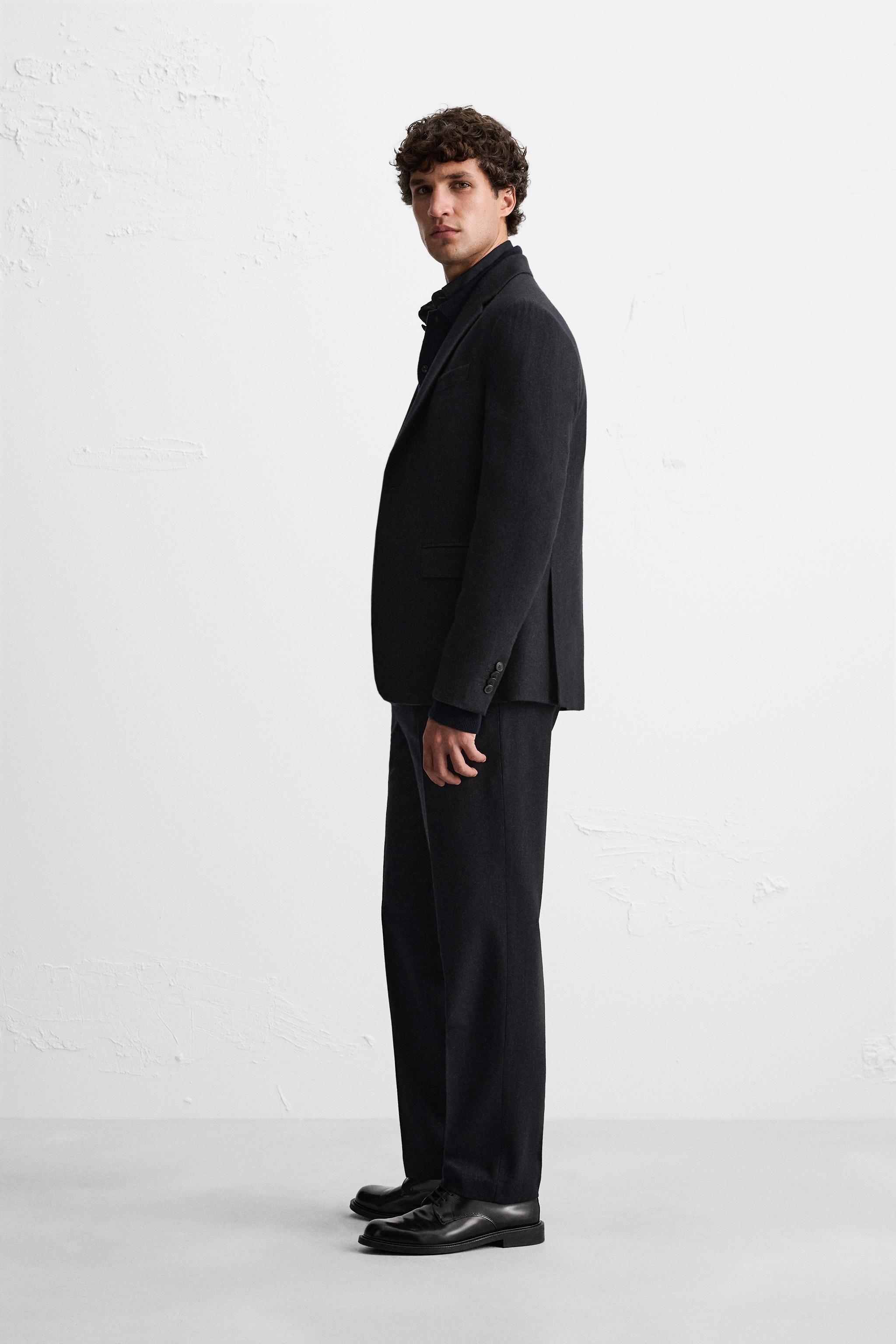 TEXTURED SUIT PANTS Product Image