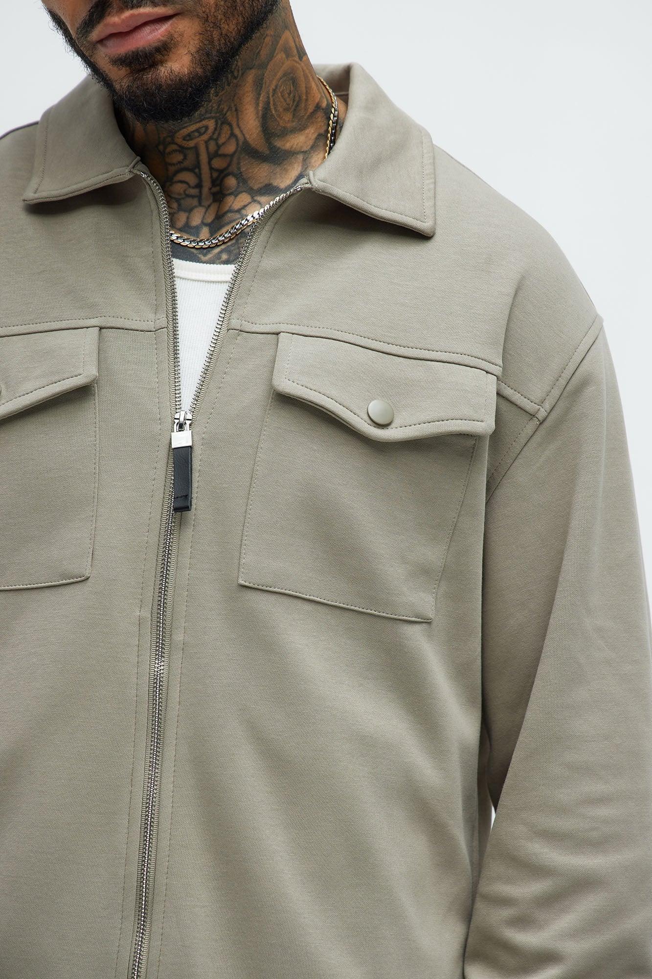 Ryan Interlock Work Jacket - Green Product Image