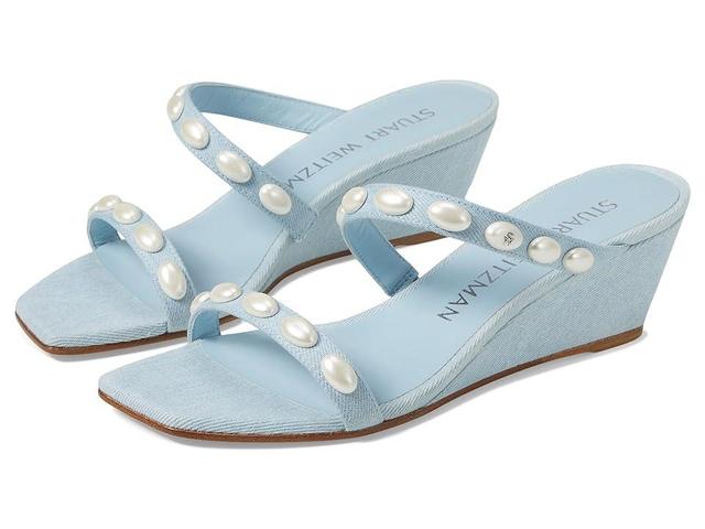 Stuart Weitzman Pearlita 50 Wedge Slide (Light) Women's Sandals Product Image