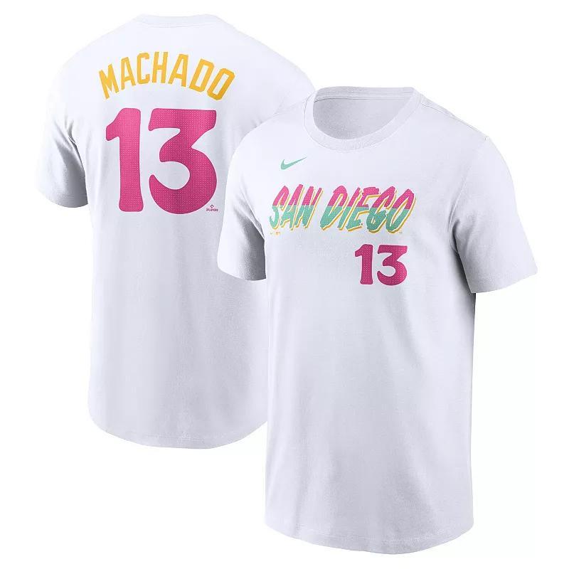 Manny Machado San Diego Padres City Connect Fuse Nike Mens MLB T-Shirt Product Image