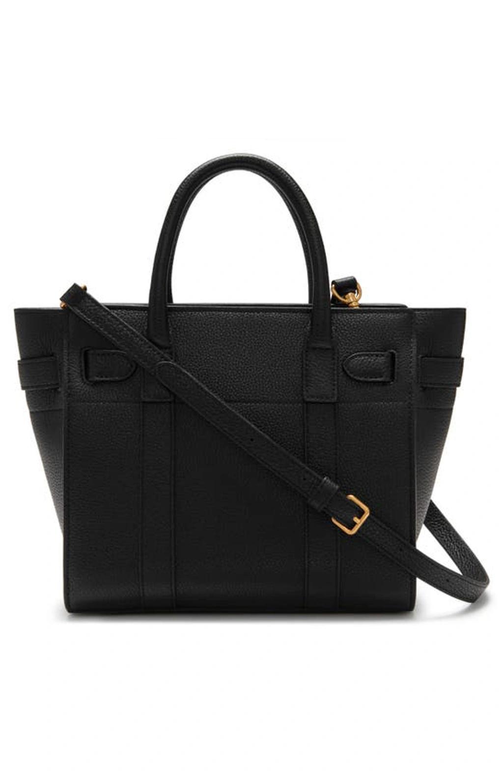 MULBERRY Bayswater Leather Tote Bag In A100 Black Product Image