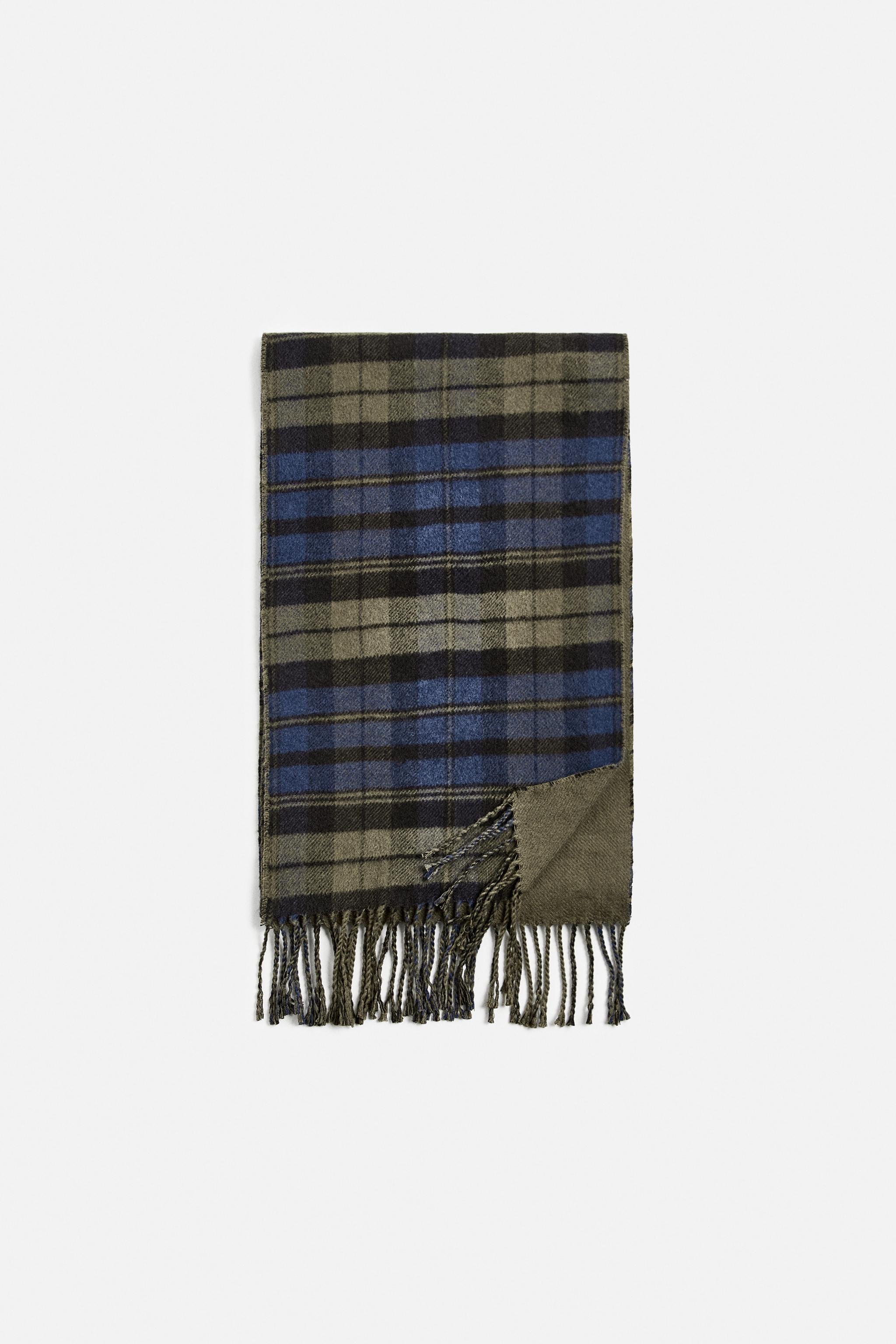 PLAID COMBINATION SCARF Product Image