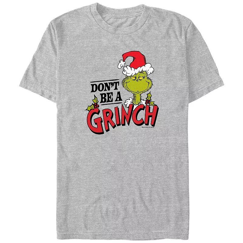 Big & Tall Dr. Seuss Dont Be A Grinch Graphic Tee, Mens Product Image