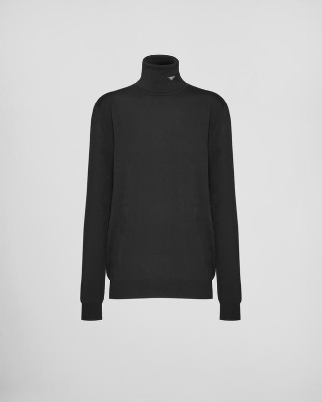 Superfine wool turtleneck sweater Product Image