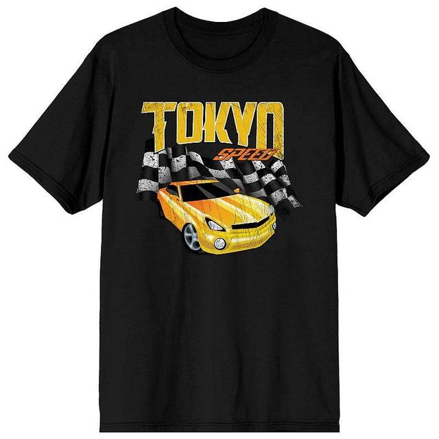 Mens Car Fanatic Tokyo Speed Graphic Tee Black Product Image