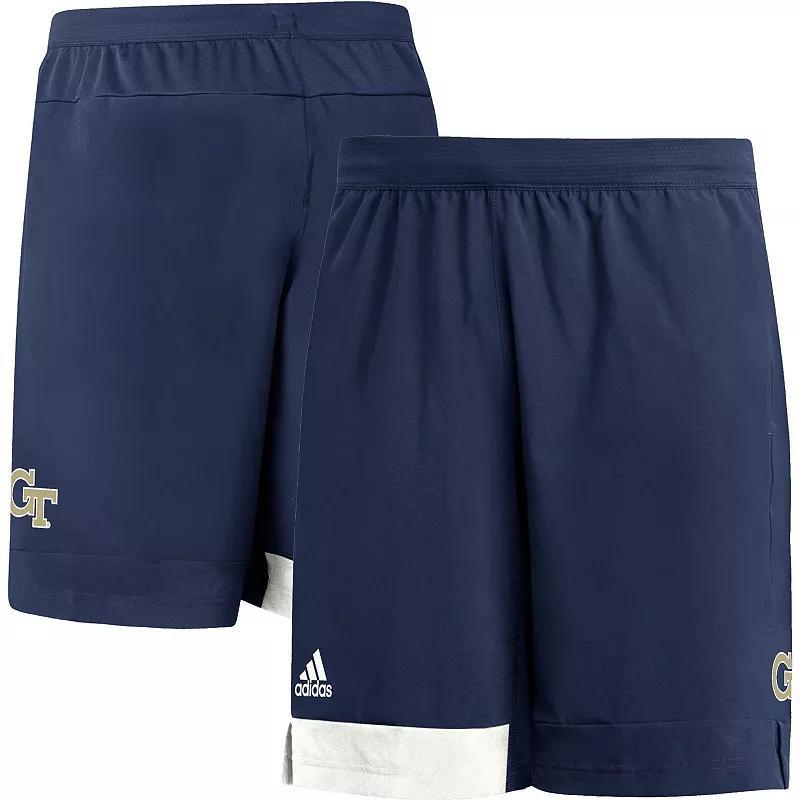 Mens adidas Georgia Tech Yellow Jackets Training Shorts Blue Product Image