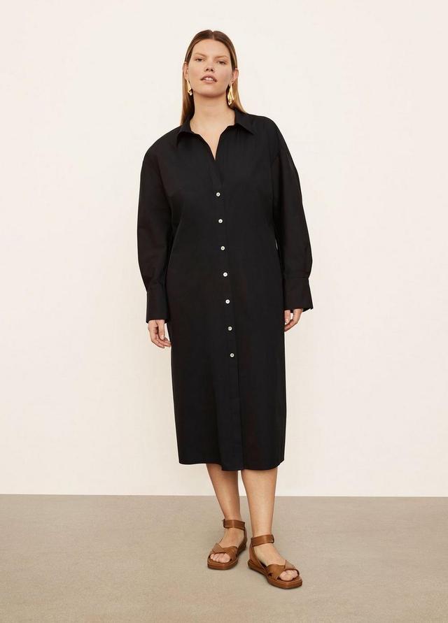 Long Sleeve Soft-Fitted Shirt Dress Product Image