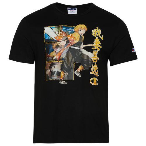 Champion Mens Champion Demon Slayer Zenitsu T-Shirt - Mens Black Product Image