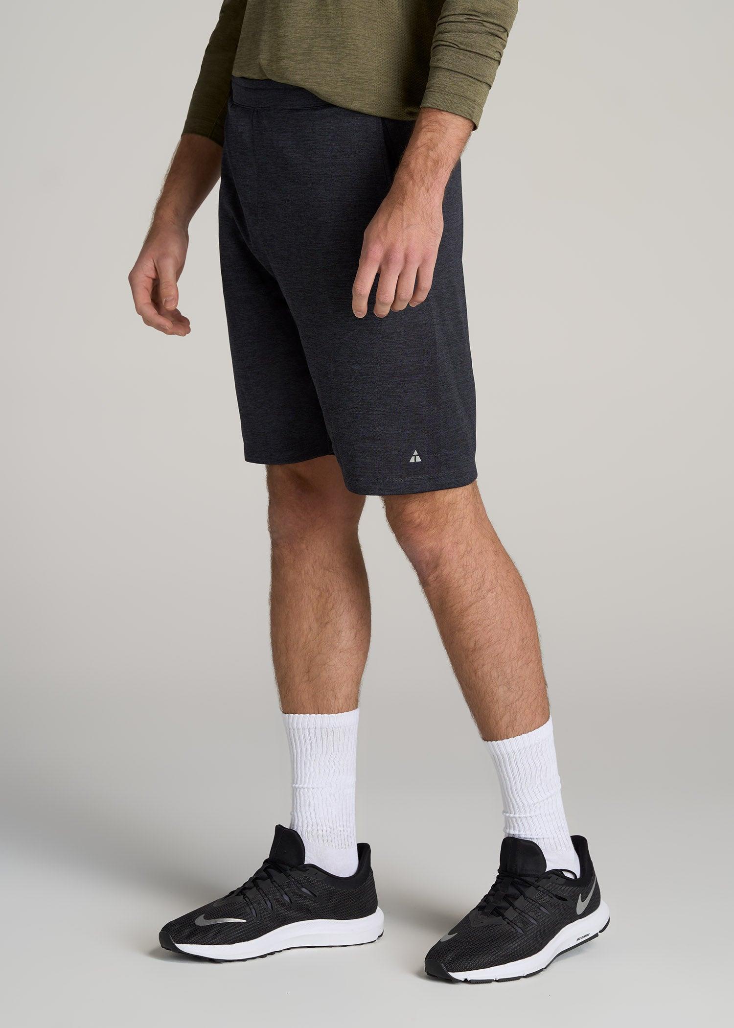 A.T. Performance Engineered Athletic Shorts for Tall Men in Charcoal Mix Male Product Image