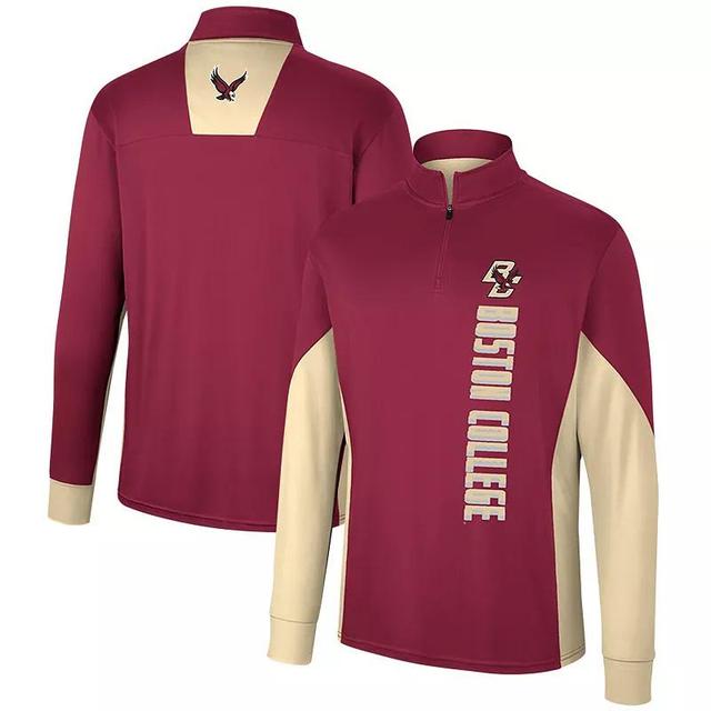 Mens Colosseum Maroon Boston College Eagles Bart Quarter-Zip Top Product Image