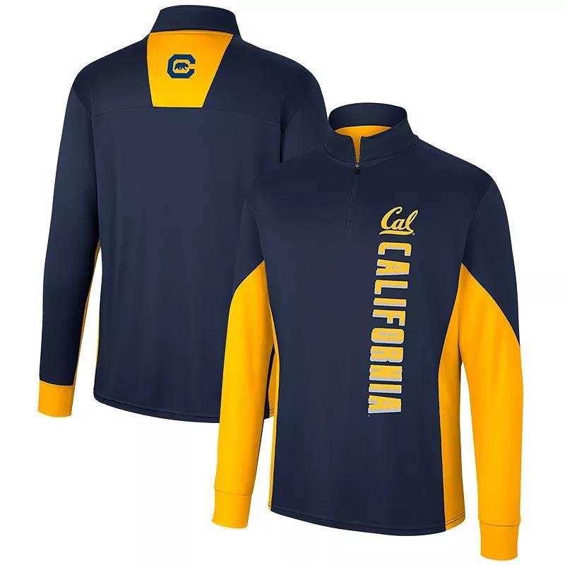 Mens Colosseum Cal Bears Bart Quarter-Zip Top Blue Product Image