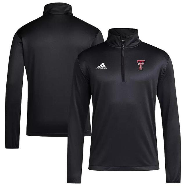 Mens adidas Texas Tech Red Raiders 2024 Coaches Sidelines AEROREADY Quarter-Zip Jacket Product Image