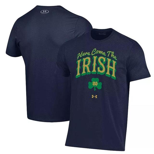 Mens Under Armour Notre Dame Fighting Irish Here Come The Irish T-Shirt Blue Product Image