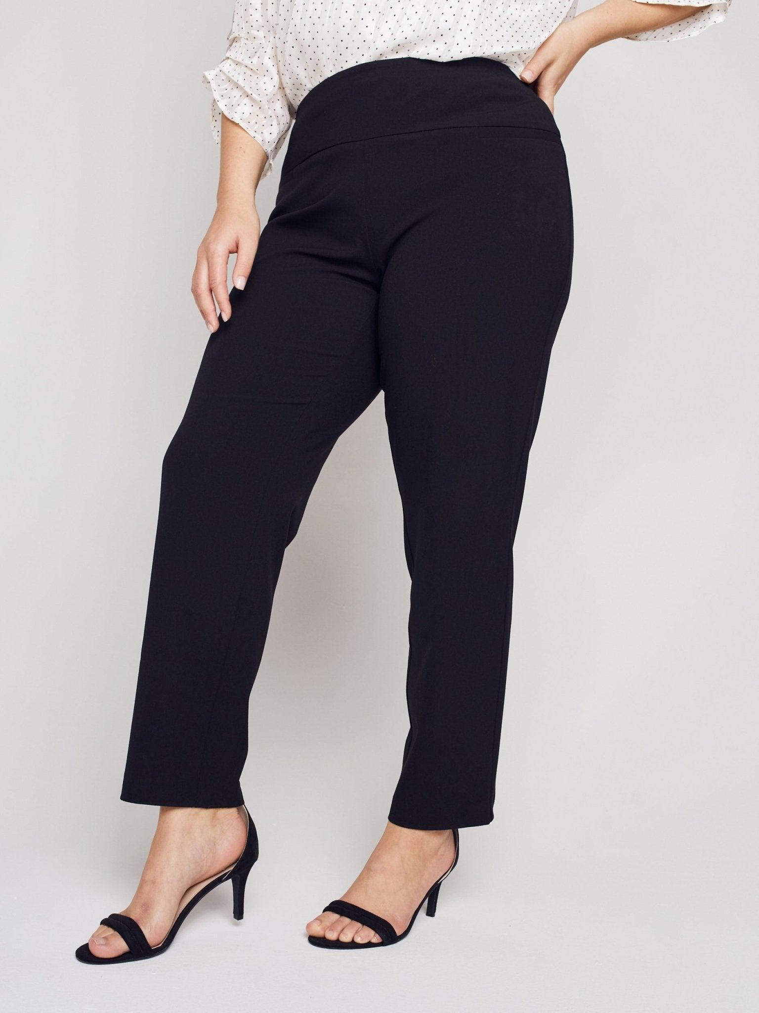 Roz & Ali Secret Agent Pants with Slim Leg & Wide Waistband - Plus Product Image