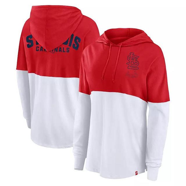 Womens Fanatics /White St. Louis Cardinals Backup Option Pullover Hoodie Product Image