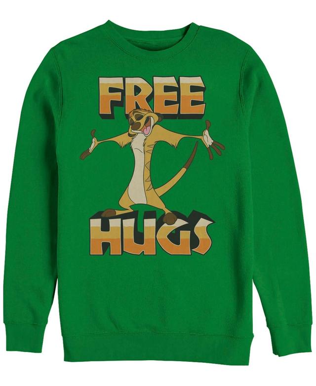 Mens Disney The Lion King Timon Free Hugs Sweatshirt Product Image