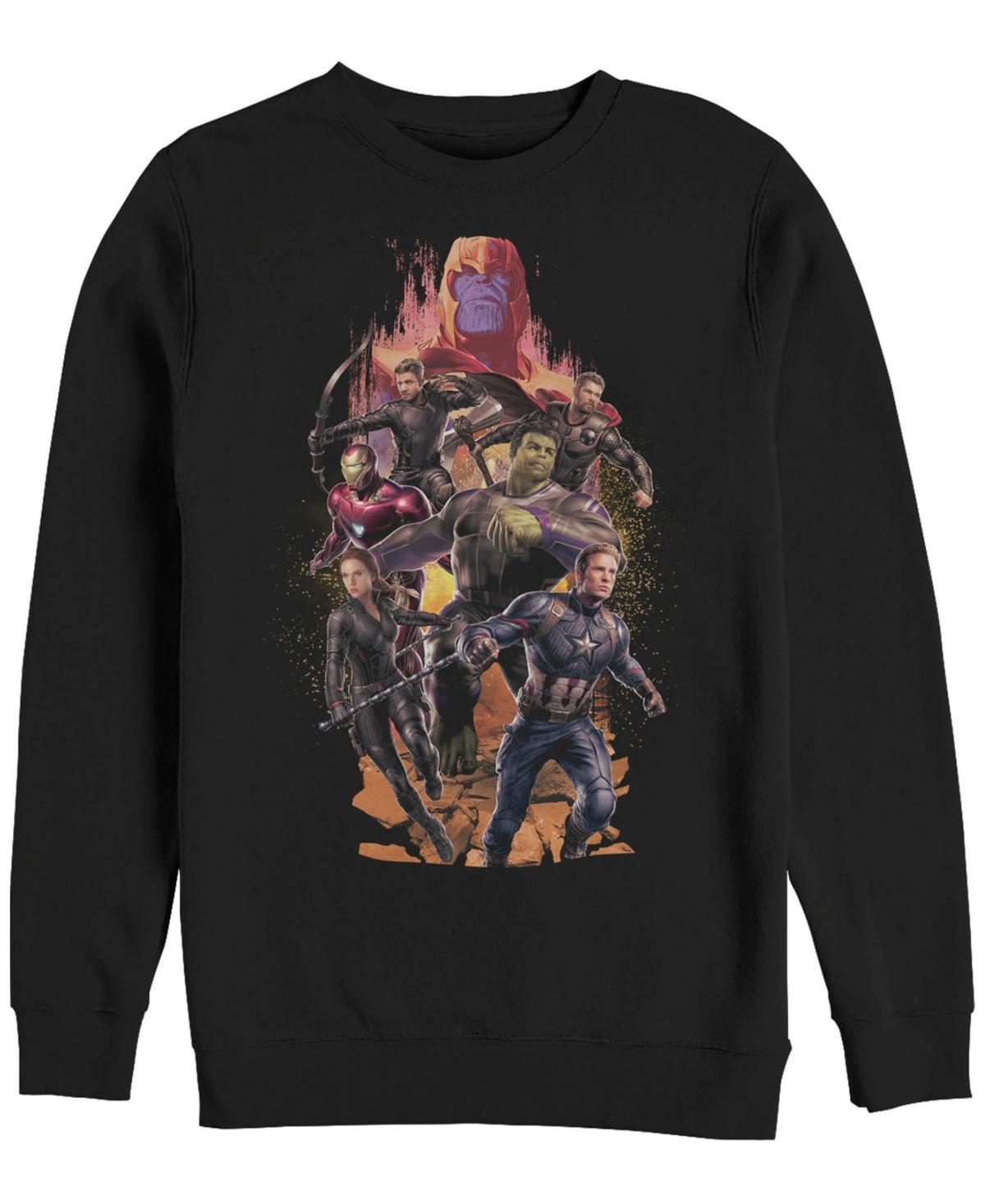 Marvel Mens Avengers Endgame Final Battle Group, Crewneck Fleece Product Image