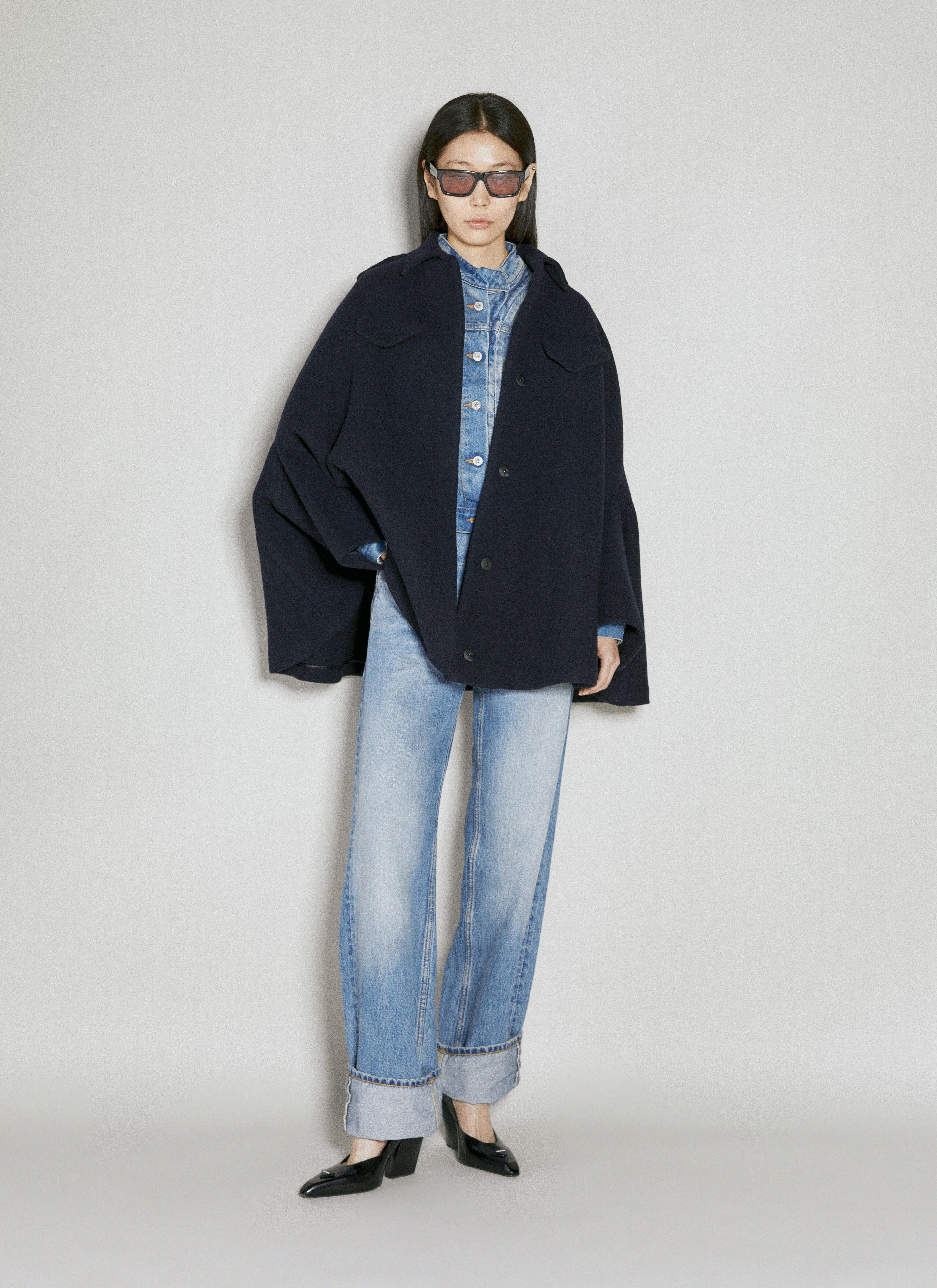 Caban Wool Jacket In Blue Product Image