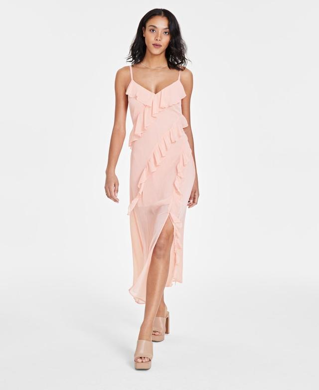 Women's Sleeveless Ruffled Maxi Dress, Created for Macy's Product Image