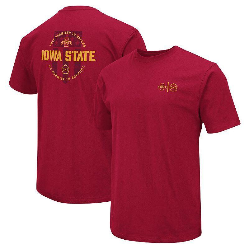 Mens Colosseum Cardinal Iowa State Cyclones OHT Military Appreciation T-Shirt Product Image