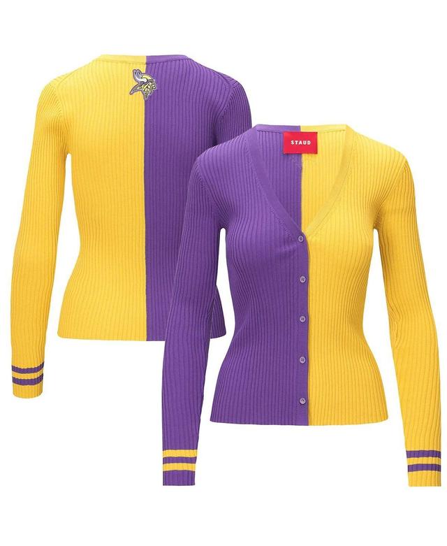 Womens Staud Purple Minnesota Vikings Cargo Sweater - Purple Product Image