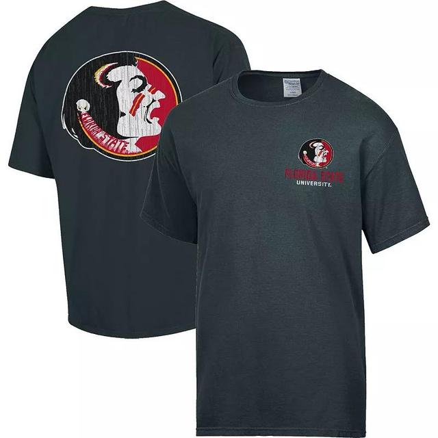 Mens Comfort Wash Charcoal Florida State Seminoles Vintage Logo T-Shirt Product Image