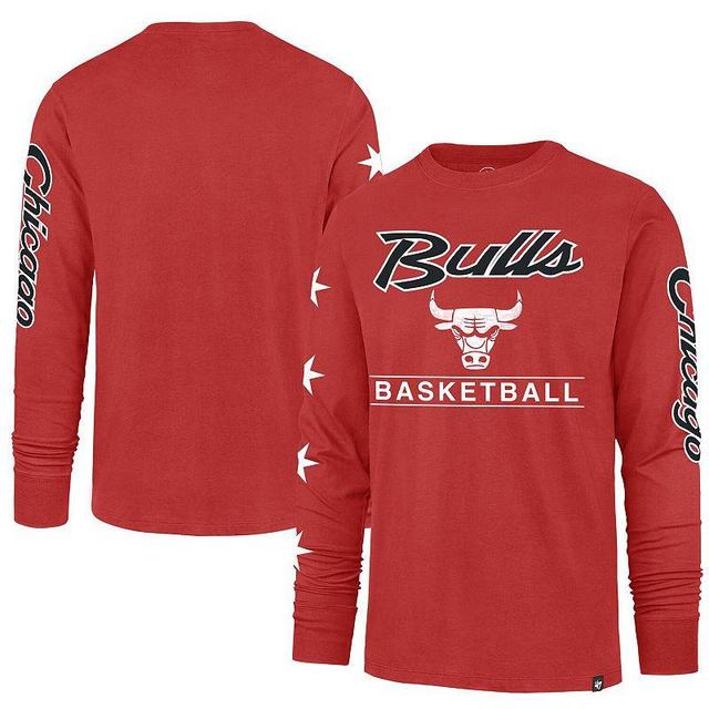 Mens 47 Brand Red Chicago Bulls 2023/24 City Edition Triplet Franklin Long Sleeve T-shirt Product Image