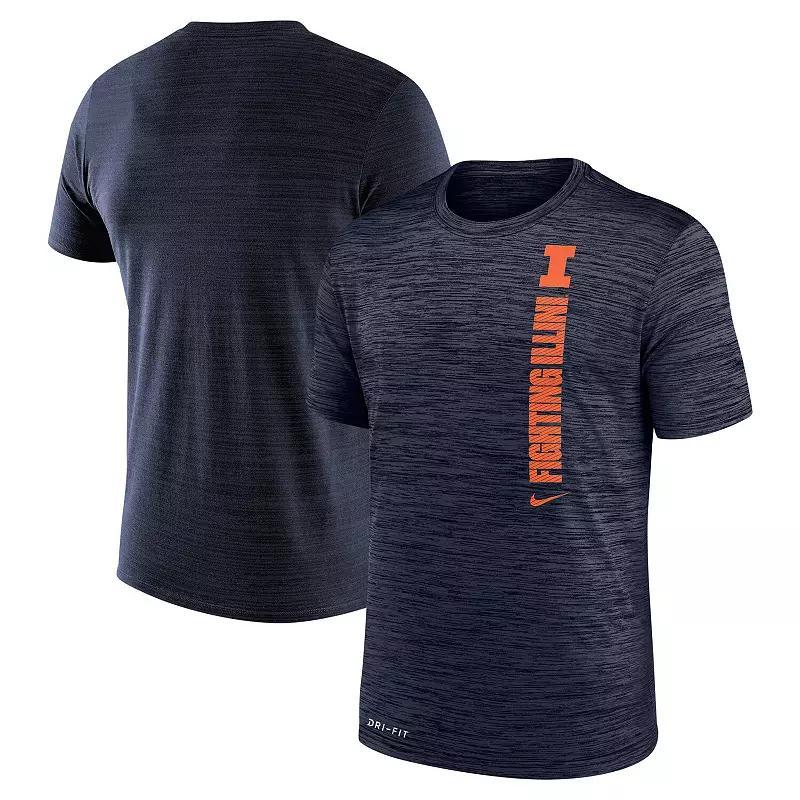 Nike Mens Navy Illinois Fighting Illini 2024Sideline Velocity Legend Performance T-Shirt Product Image