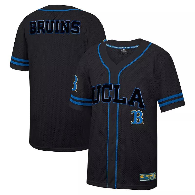 Mens Colosseum Black Baylor Bears Free Spirited Mesh Button-Up Baseball Jersey Product Image