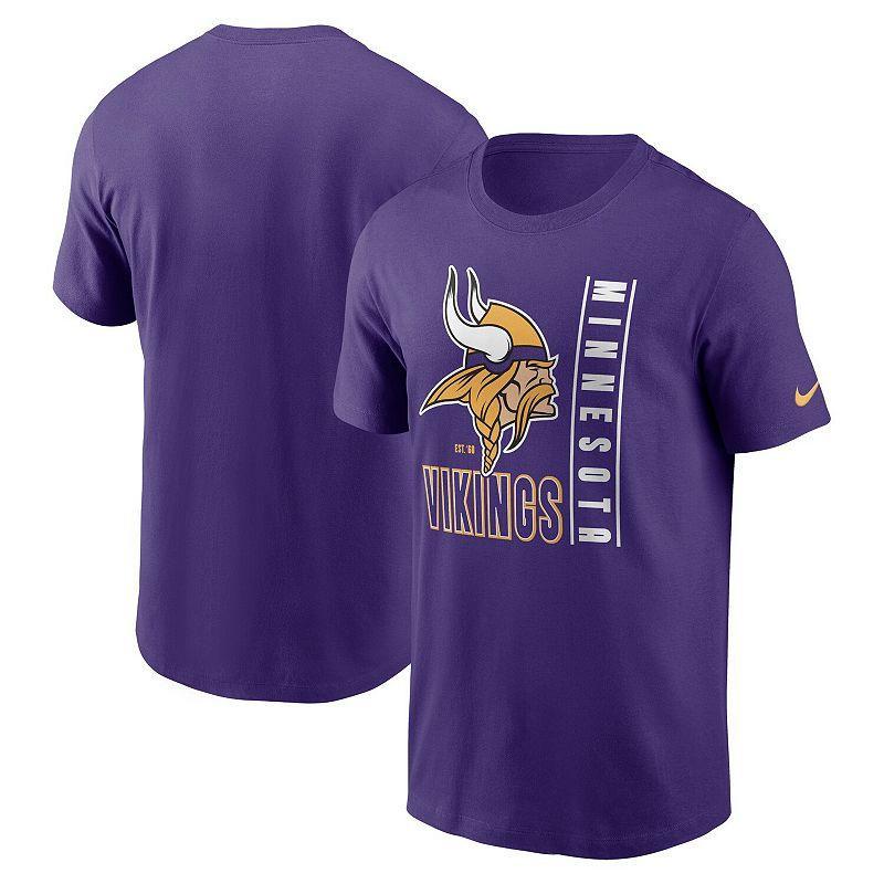 Mens Nike Purple Minnesota Vikings Lockup Essential T-Shirt Product Image