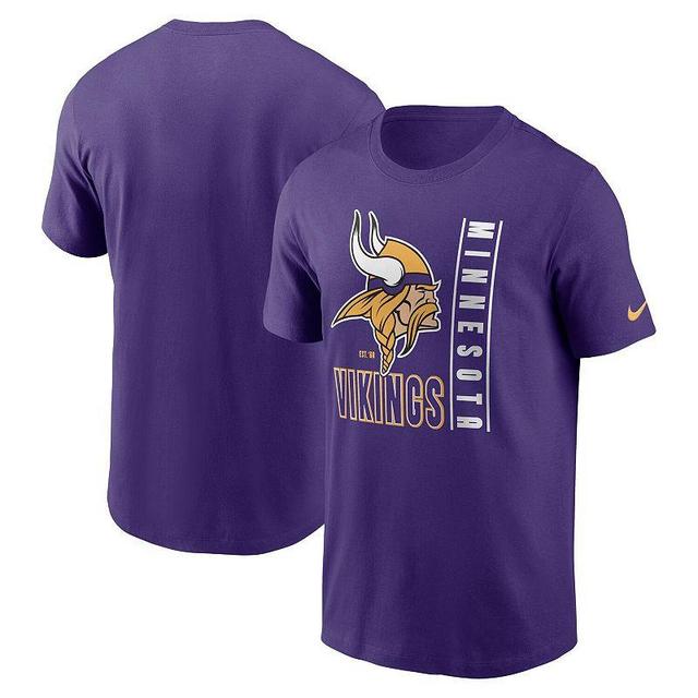 Mens Nike Purple Minnesota Vikings Lockup Essential T-Shirt Product Image