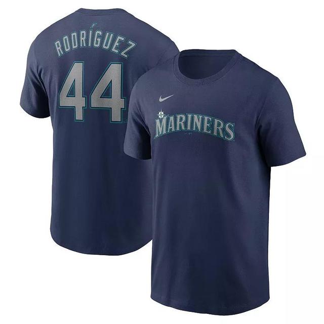 Mens Nike Julio Rodrguez Seattle Mariners Fuse Name & Number T-Shirt Blue Product Image