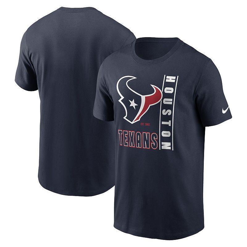 Mens Nike  Navy Houston Texans Lockup Essential T-Shirt Product Image