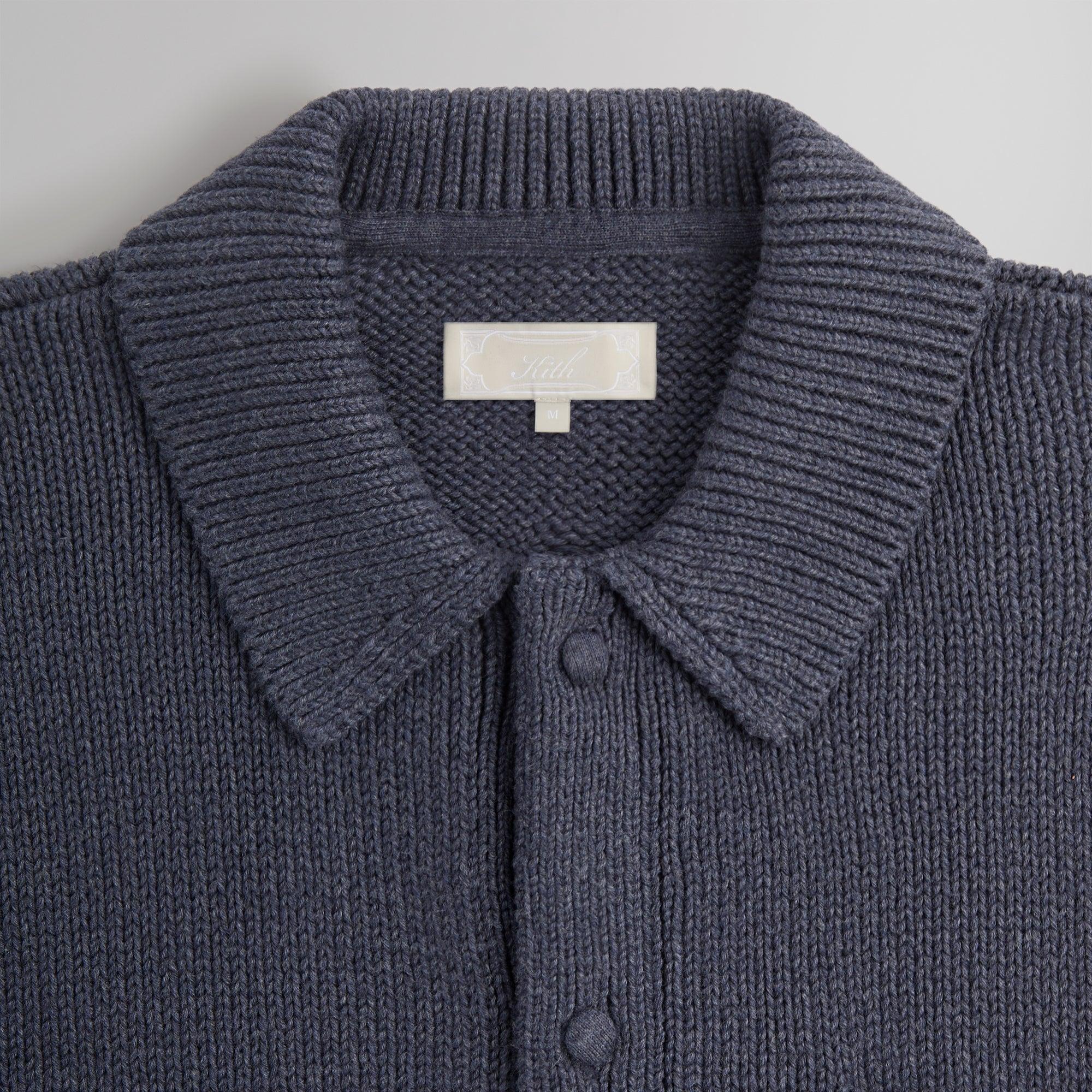 Kith Chunky Knit Ginza Cardigan - Tincture Heather Male Product Image