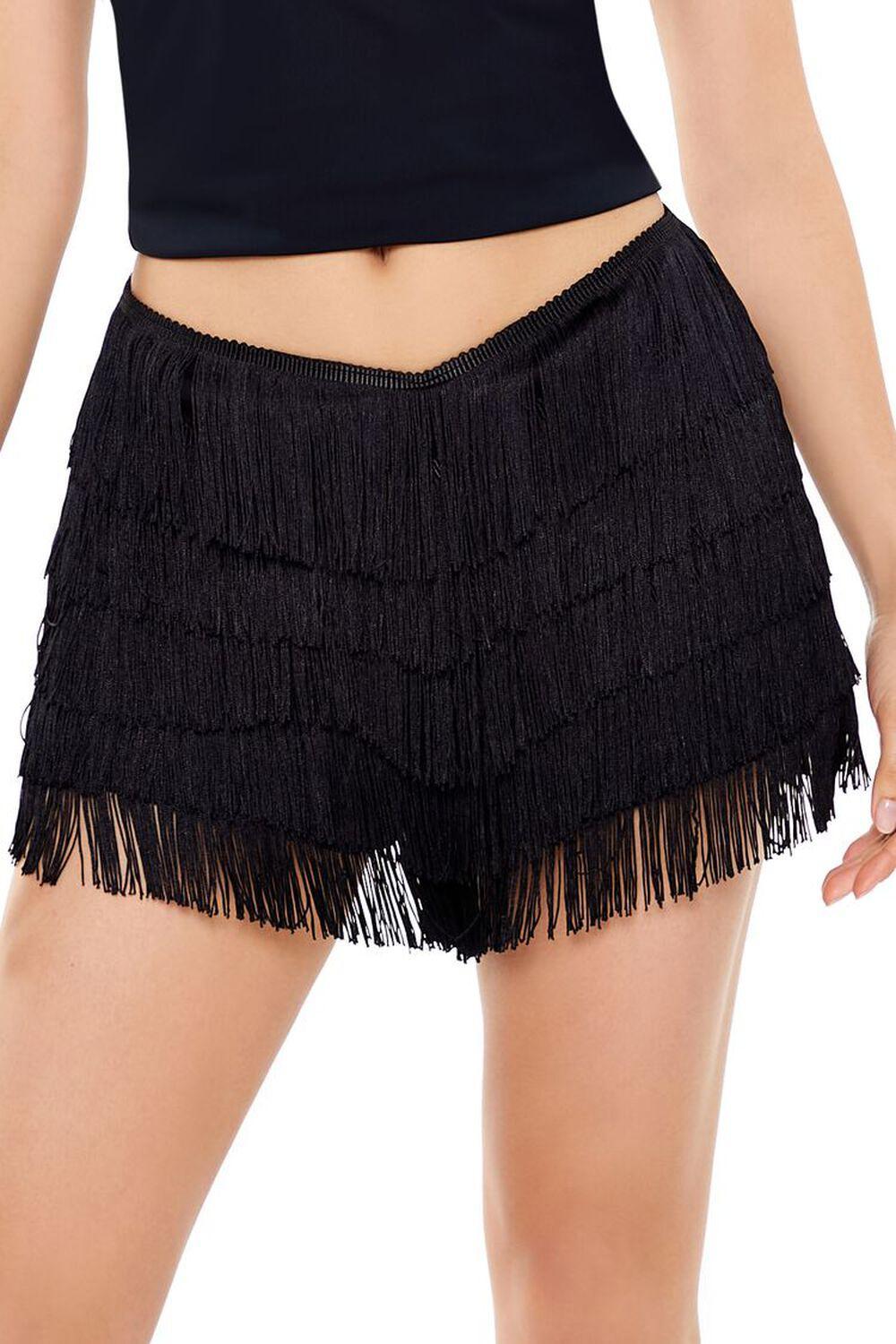 Tiered Fringe Shorts | Forever 21 Product Image