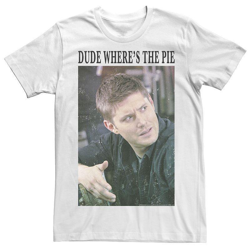 Mens Supernatural Dean Dude Wheres The Pie Portrait Tee Product Image