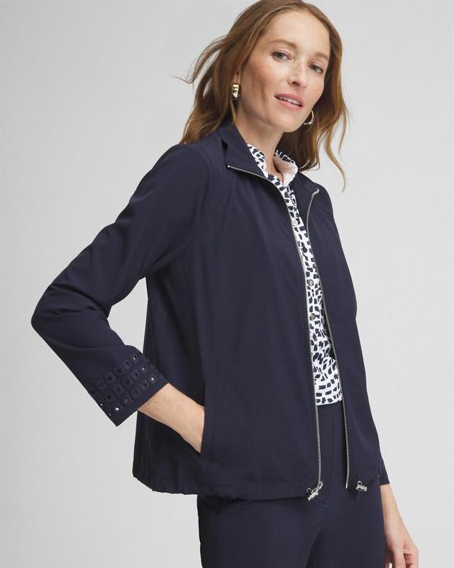 Women's Embroidered Eyelet Jacket Product Image