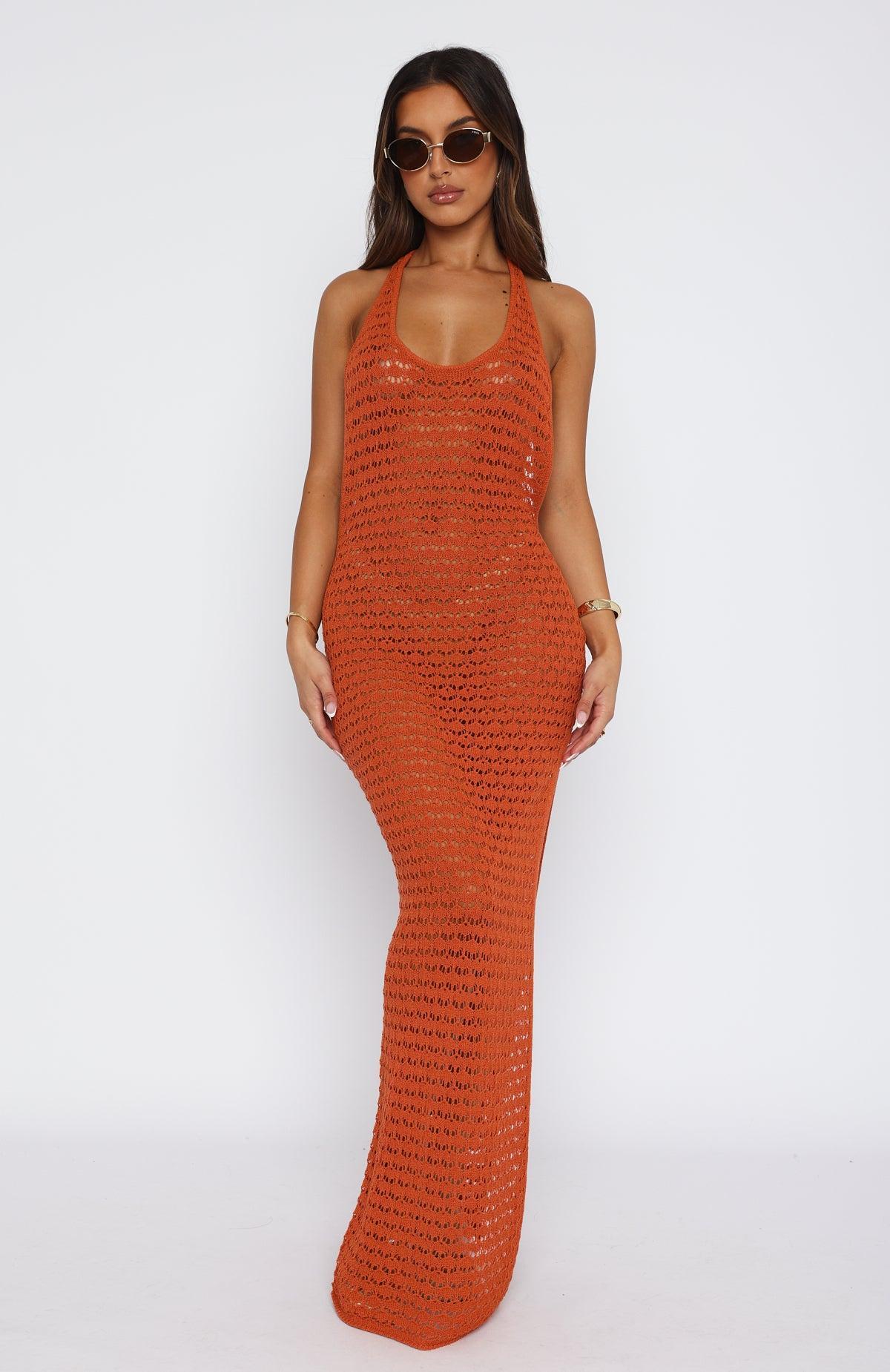 Do It For Love Maxi Dress Burnt Orange Product Image