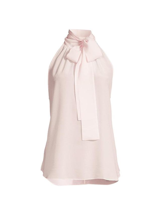 Womens Grace Silk Tie-Neck Top Product Image