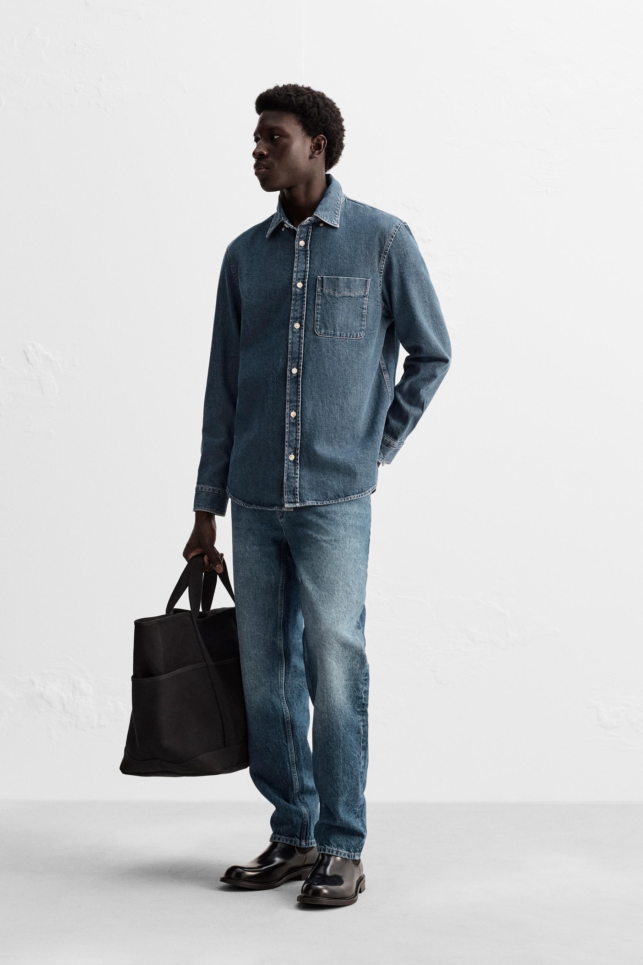 WASHED DENIM SHIRT Product Image