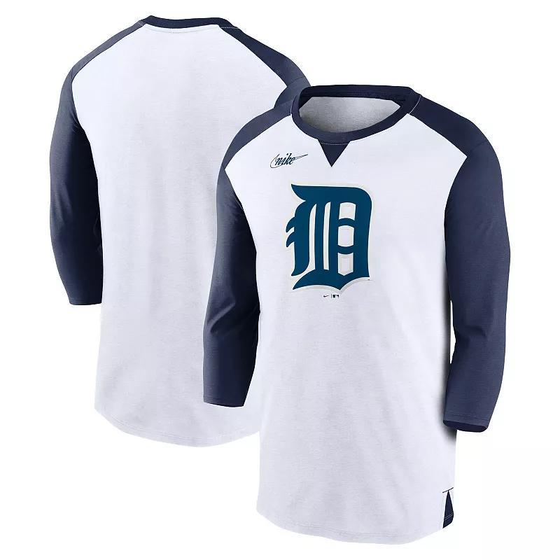 Mens Nike /Navy Chicago Sox Rewind 3/4-Sleeve T-Shirt Product Image