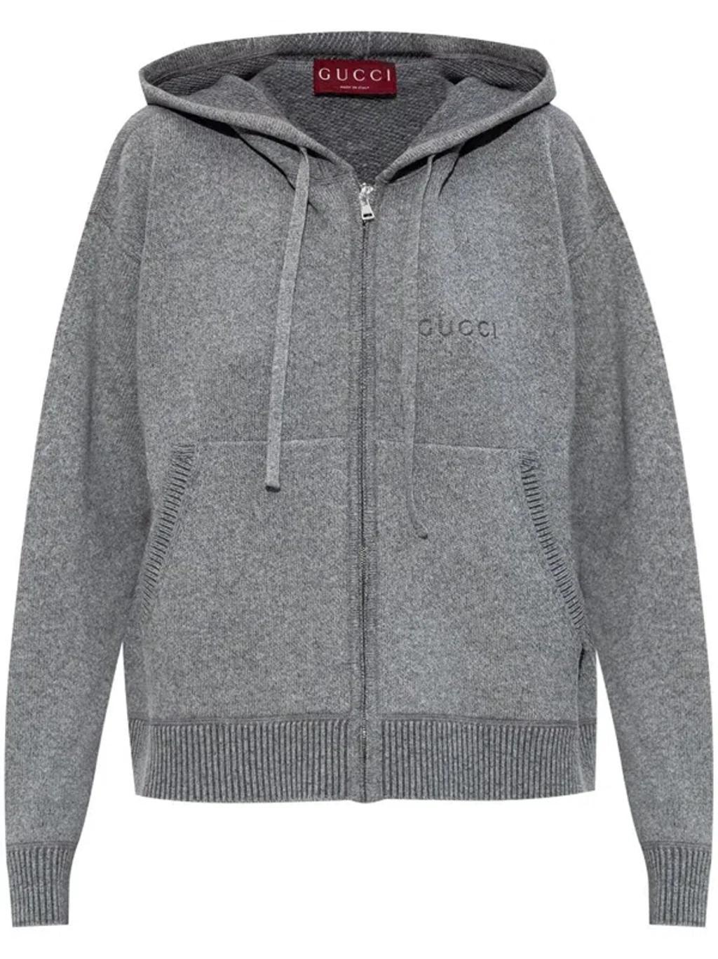 Logo Zip-up Sweatshirt In Grey product image