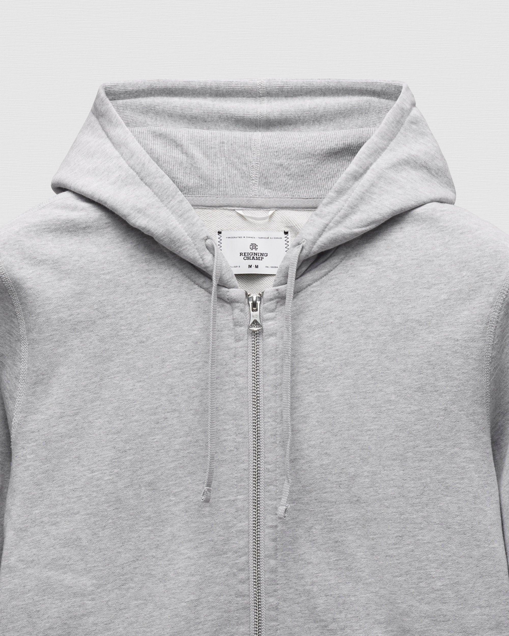 Midweight Terry Slim Zip Hoodie Male Product Image