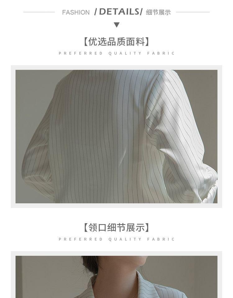 Long-Sleeve Striped Shirt Product Image