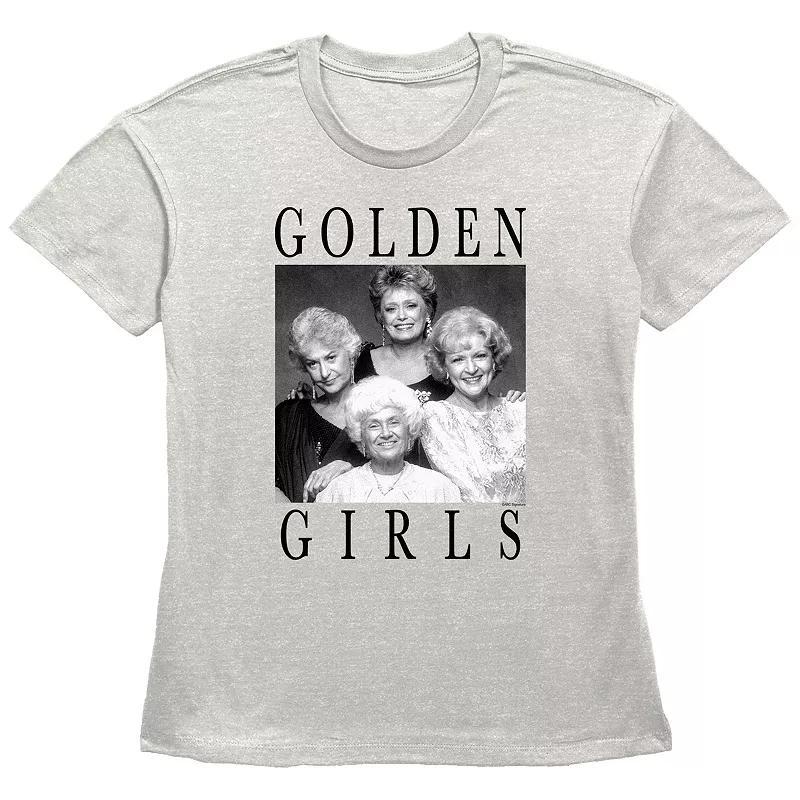 Womens The Golden Girls Black And White Portrait Graphic Tee Product Image